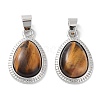 Natural Tiger Eye Pendants G-M405-05P-04-1