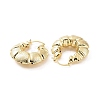Brass Croissant Thick Hoop Earrings for Women EJEW-F303-06G-2