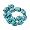 Synthetic Turquoise Beads Strands LS-TURQ-G119-20x29mm-08-2