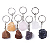 Natural Mixed Stone Keychain G-N0326-020-1