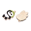 Panda Theme Alloy Enamel Pendants ENAM-T020-34D-2