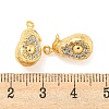 Brass Micro Pave Cubic Zirconia Pendants KK-K369-01G-03-3