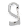 304 Stainless Steel Keychain Clasp Findings STAS-C024-24P-2