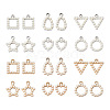 Kissitty 48Pcs 12 Style UV Plating Acrylic Pendants OACR-KS0001-01-2