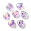 UV Plating Rainbow Iridescent Acrylic Beads LS-OACR-F004-05F-1