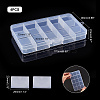 SUPERFINDINGS Polypropylene(PP) Bead Storage Containers CON-FH0001-48-4