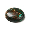 Assembled Synthetic Bronzite and Malachite Cabochons G-I339-08C-4