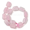 Natural Rose Quartz Beads Strands G-C098-A15-01-3