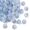 Frosted Transparent Glass Beads GLAA-A045-04L-2