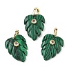 Synthetic Malachite Pendants X-GG-CBA105B-01B-G-1