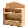 Wood Wall Shelf Miniature Ornaments PW-WGD7621-01-5