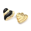 PVD Vacuum Plating Golden 304 Stainless Steel Stud Earrings for Women EJEW-Z068-07G-3