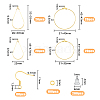DICOSMETIC DIY Geometry Earring Making Kit DIY-DC0001-78-2