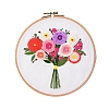 Flower Pattern DIY Embroidery Starter Kits PW-WG24509-09-1