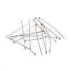 Tarnish Resistant 304 Stainless Steel Ball Head Pins STAS-O105-04-0.6x45mm-1