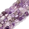 Natural Purple Rutilated Quartz Beads Strands G-P568-C08-01-2
