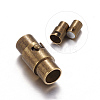 Brass Locking Tube Magnetic Clasps LS-KK-MC077-AB-4