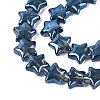 Electroplate Transparent Glass Beads Strands EGLA-N056-04A-A04-3