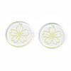 Transparent Resin Pendants RESI-N030-004E-2