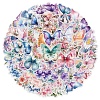 50Pcs Butterfly PVC Waterproof Stickers PW-WG2E2FF-01-5