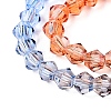 Gradient Color Baking Painted Glass Bead Strands DGLA-A039-T2mm-A014-3