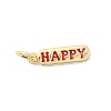 Brass Enamel Charms KK-P338-01G-G02-1