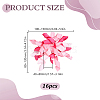 16Pcs Flower Polyester Ornament DIY-HY0003-34A-2