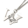 201 Stainless Steel Necklace NJEW-Q336-01W-P-4