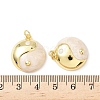 Brass Enamel Pendants KK-B141-11G-3