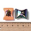 Halloween UV Plating Acrylic Beads OACR-H123-20-3