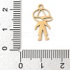 201 Stainless Steel Pendants STAS-Q341-06G-3