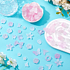 10Sets 200G Transparent Acrylic Frosted Beads FACR-HS0001-02A-4