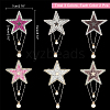 ARRICRAFT 6Pcs 3 Colors Glass Hotfix Rhinestone DIY-AR0002-28-6