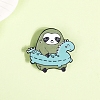 Sloth with Swimming Ring Enamel Pins PW-WG05FC6-01-3