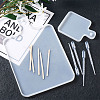 DIY Rectangle Handle Dinner Plate Silicone Molds DIY-TA0008-79-5