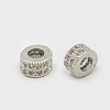 Brass Cubic Zirconia Beads ZIRC-F001-108-2