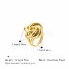 Geometric Spiral 304 Stainless Steel Rings PQ1918-2-2