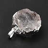 Natural Quartz Crystal Pendants G-P487-03P-5