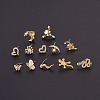 20G Titanium Steel Cubic Zirconia L-Shaped Nose Rings WG80602-19-2