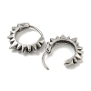 316 Surgical Stainless Steel Hoop Earrings EJEW-D096-17C-AS-2