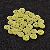 2-Hole Flat Round Resin Sewing Buttons for Costume Design BUTT-E119-28L-15-1