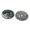 Natural Paua Shell Pendants Geometric Charms SSHEL-N038-01A-2