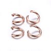 304 Stainless Steel Jump Rings STAS-O107-06RG-E-3