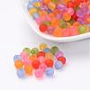 Transparent Frosted Acrylic Beads X-PL723M-1