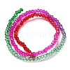 Transparent Painted Glass Beads Strands X1-DGLA-A034-T1mm-A24-5