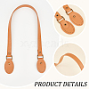   6Pcs 6 Colors Imitation Leather Sew on Bag Handles DIY-PH0017-27-5