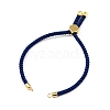 Half Finished Twisted Milan Rope Slider Bracelets FIND-G032-01G-4