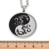 304 Stainless Steel Pendant Necklaces NJEW-C066-07P-3