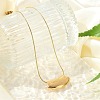 304 Stainlee Steel Pendant Snake Chain Necklaces for Women NJEW-M087-01G-03-1