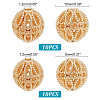   20Pcs 2 Style Brass Hollow Beads KK-PH0009-41-5